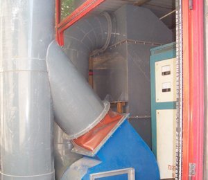 河北雄縣向陽(yáng)制版有限公司,SDG吸附劑酸廢氣凈化工程,鉻酸廢氣凈化系統(tǒng)工程